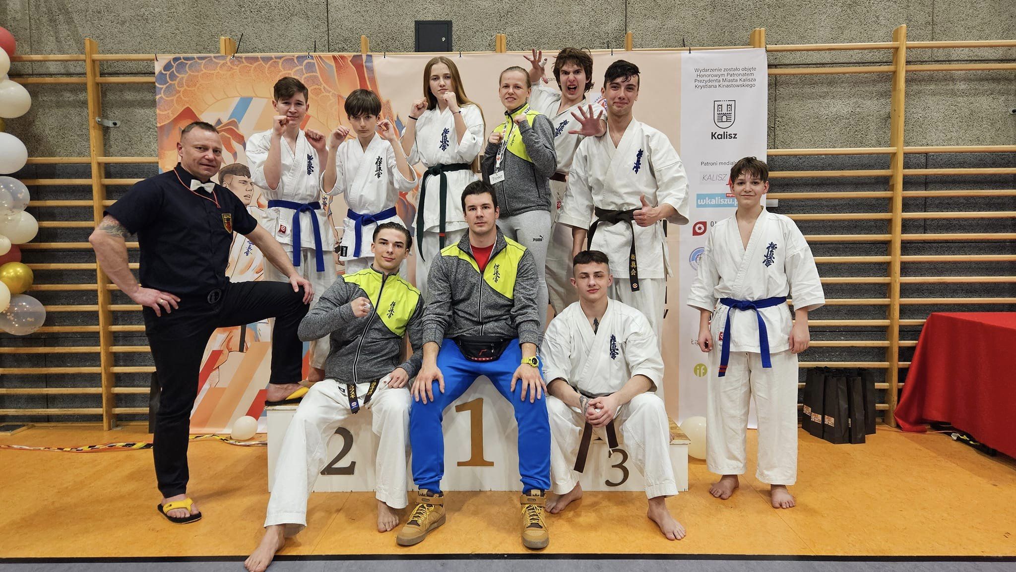 Karatecy z Poznańskiej Szkoły Kyokushin Karate na turnieju kwalifikacyjnym do Mistrzostw Europy