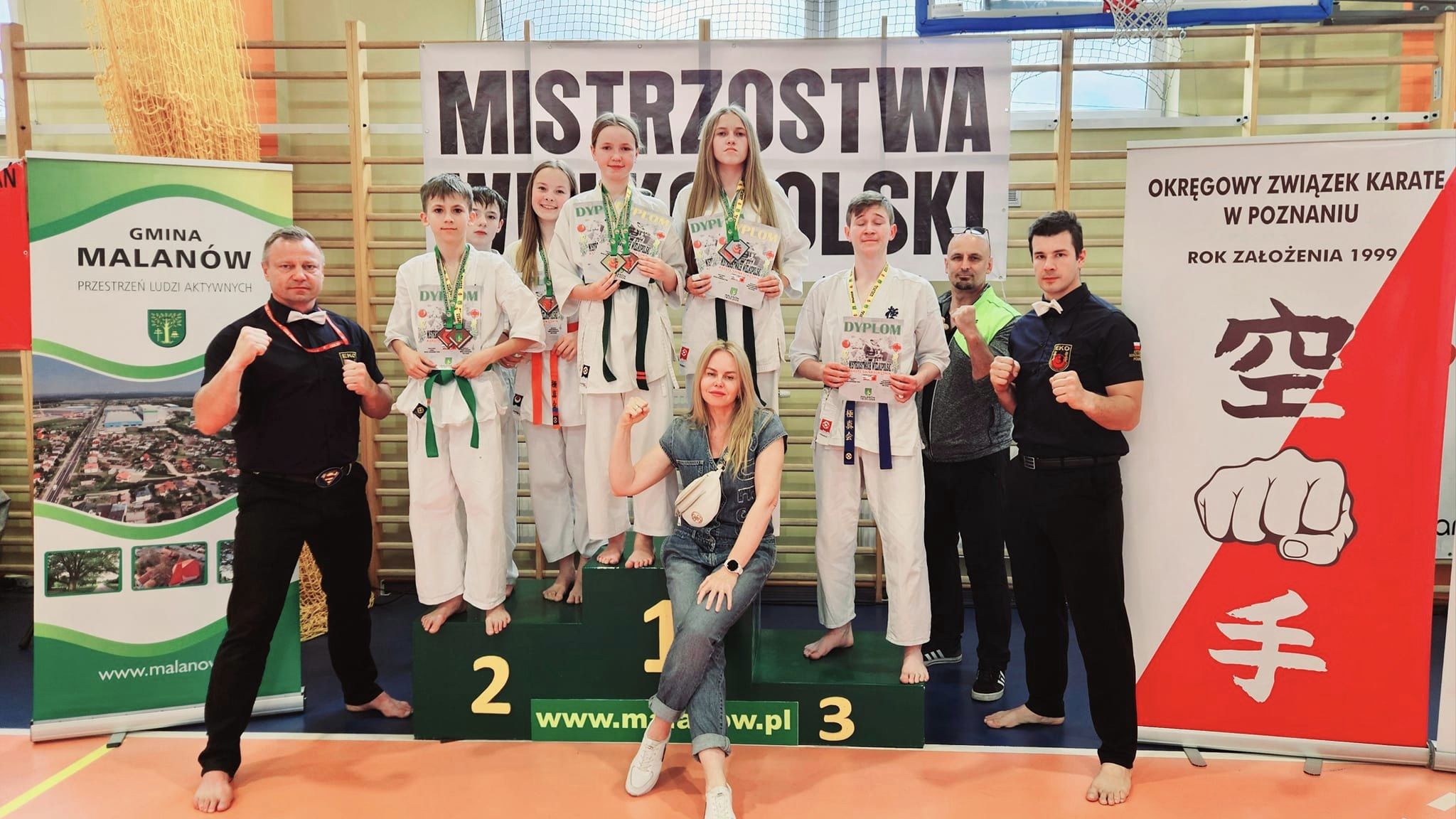Karatecy z Poznańskiej Szkoły Kyokushin Karate z medalami XXV Mistrzostw Wielkopolski